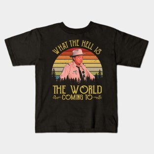 Vintage What The Hell Is The World Coming To Kids T-Shirt